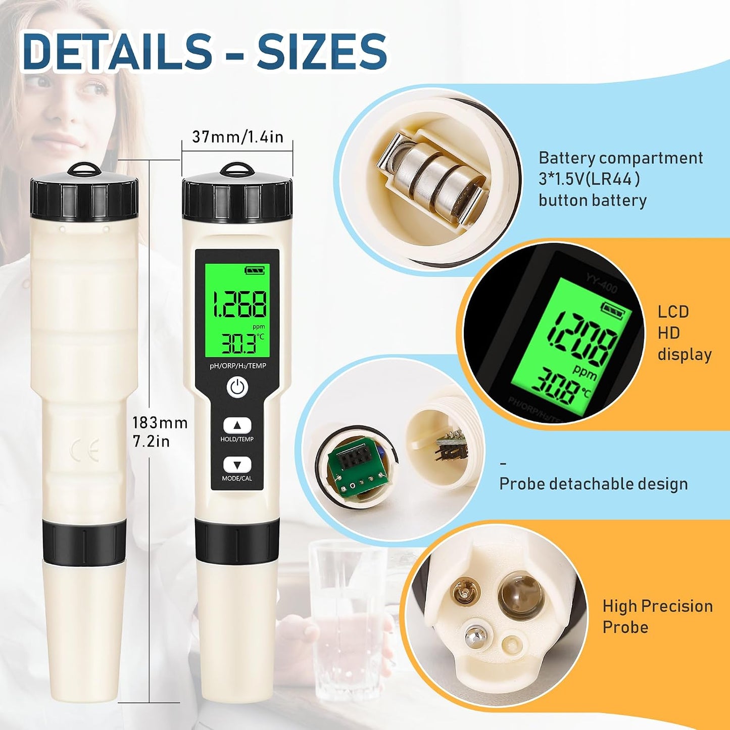 4-in-1 Hydrogen Water Tester