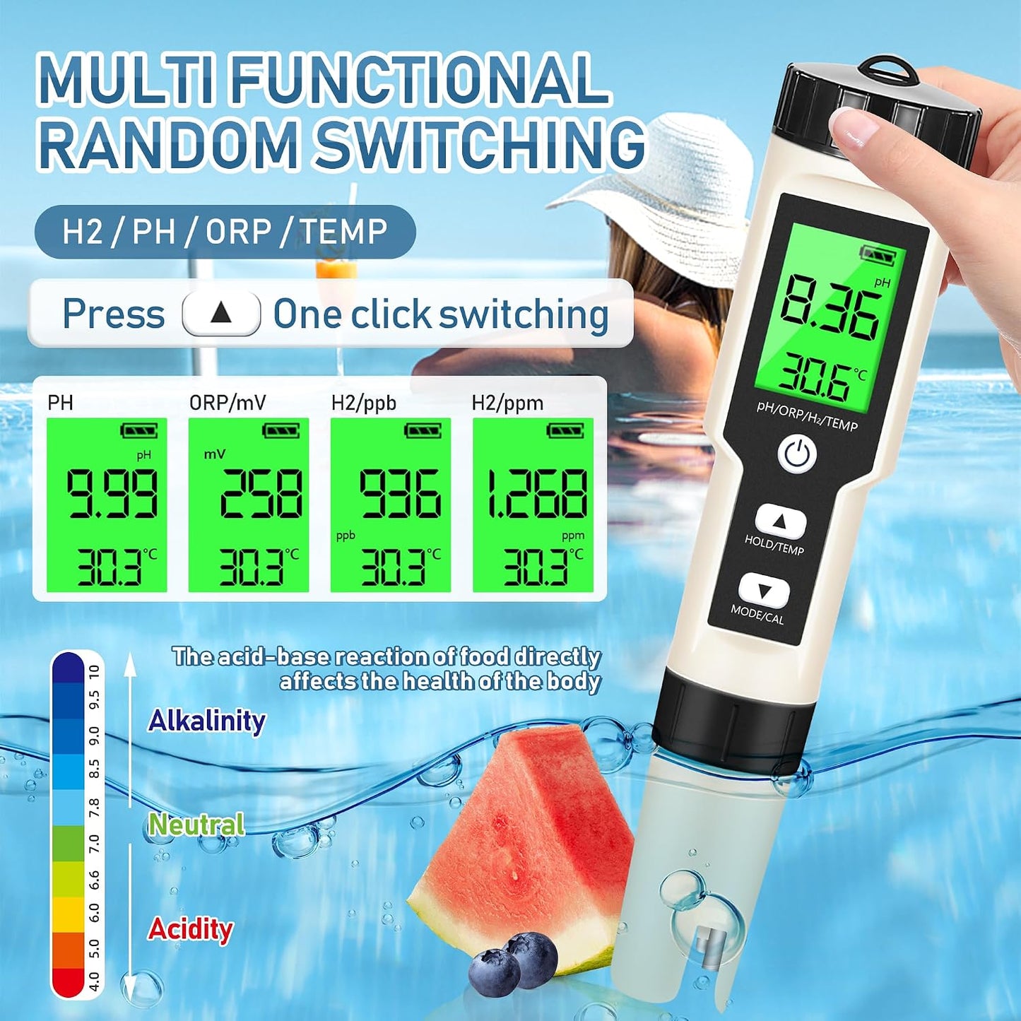 4-in-1 Hydrogen Water Tester