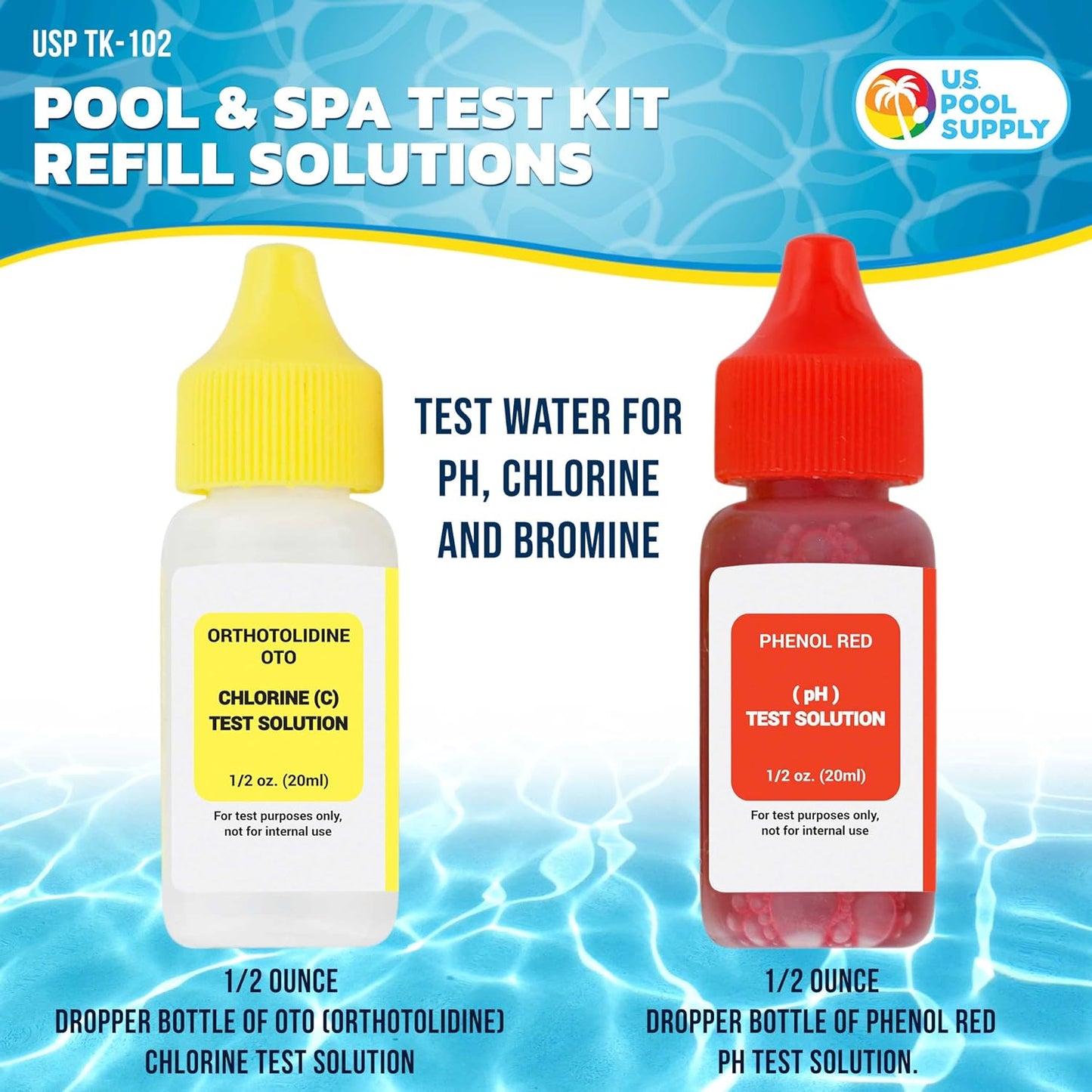 Free Chlorine and pH Test Reagents